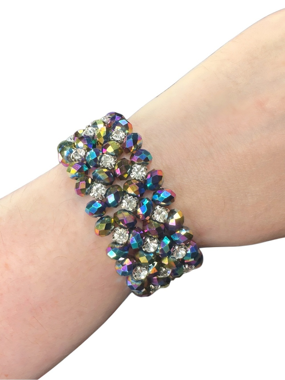 Multicolor Crystal Stretch Bracelet